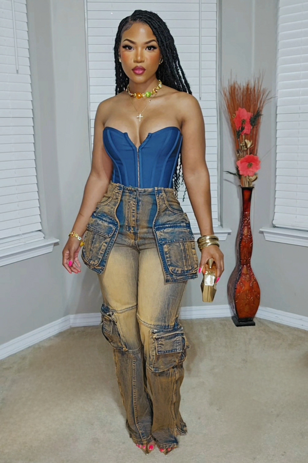 Dangerously In Love Cargo Jeans Restocked