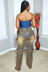 Dangerously In Love Cargo Jeans Restocked