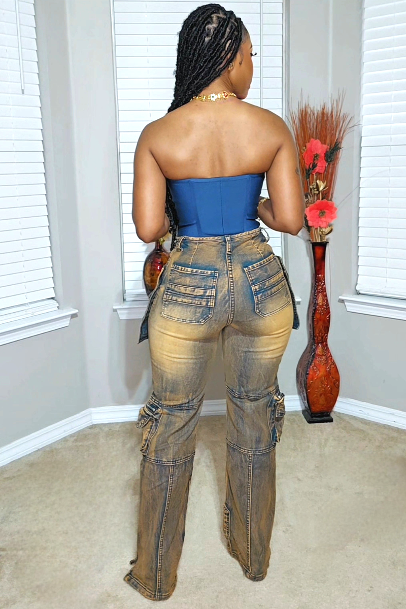 Dangerously In Love Cargo Jeans Restocked