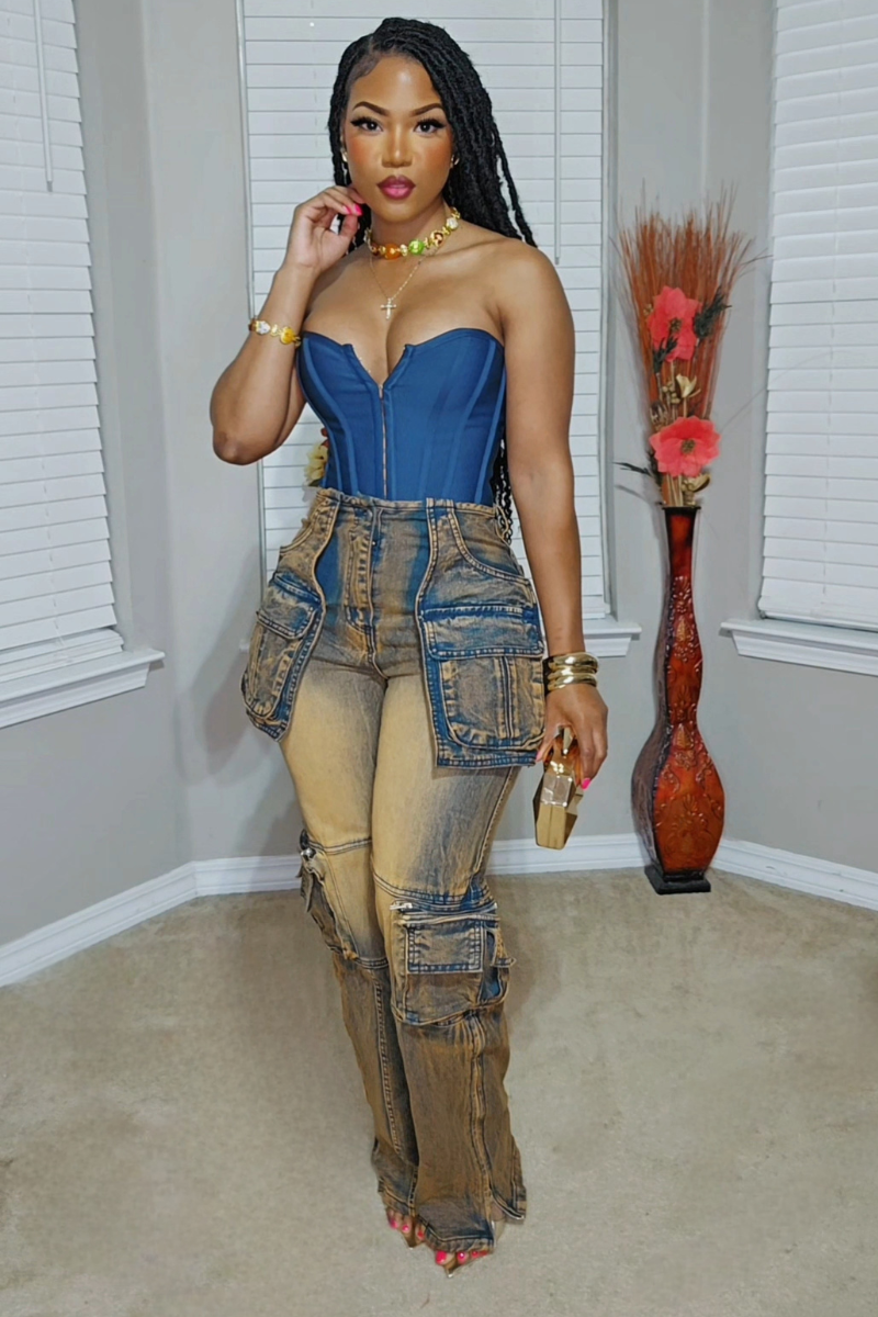 Midnight Sapphire Corset Top Best Seller